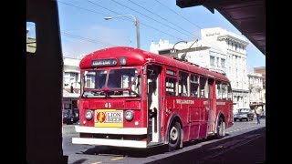 Wellington, New Zealand Trolleybus Scenes -- 1978