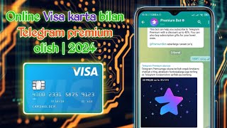 Online Visa karta bilan Telegram premium olish | 2024