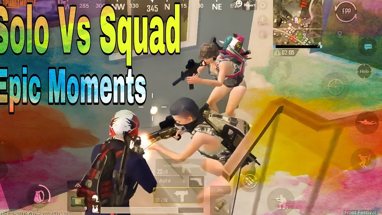 Pubg Mobile Solo Vs Squad Gameplay | Epic Moments | Mahi #shorts - YouTube