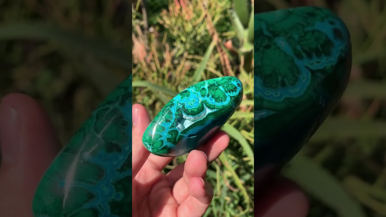 Polished Malacolla Free Form x 1 From Kulukuluku, Congo