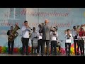 Дитячий духовий камерний оркестр виступає з козацьким маршем