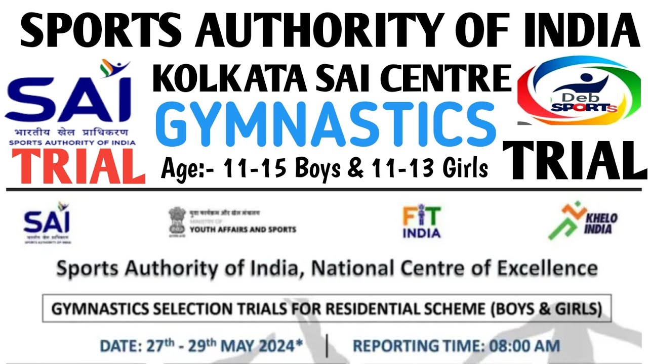 SPORTS AUTHORITY OF INDIA KOLKATA SAI CENTRE GYMNASTICS SELECTION ...