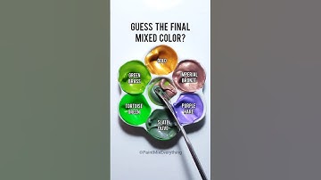 Guess the Final Mixed Color? Satisfying Paint Mixing pt.9 #shorts #colors #colormixing #asmr