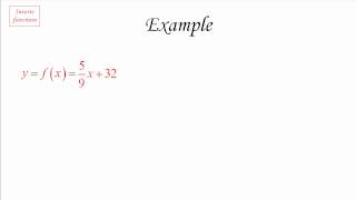 Inverse functions Part 2