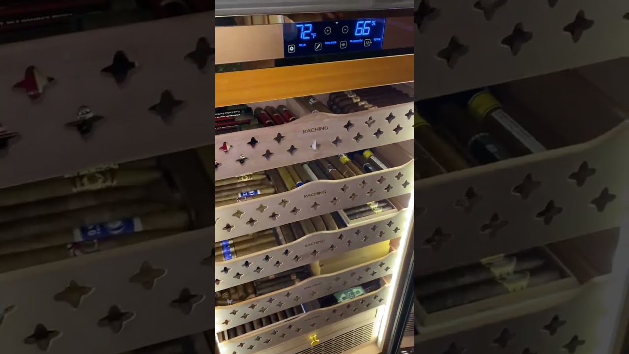 Raching Climate controlled CigarCabinet MON1800A feedback video