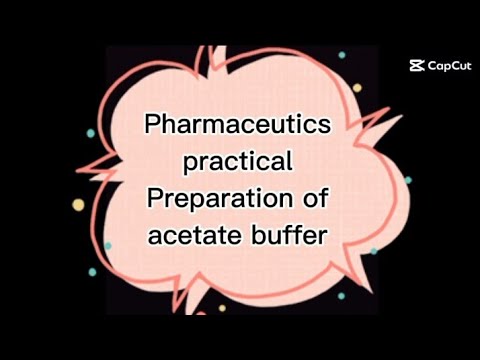 Preparation of Acetate buffer | practical | pharmaceutics