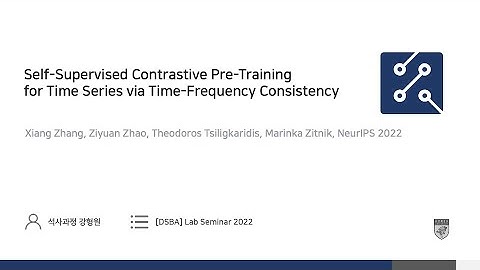 [Paper Review] Self-Supervised Contrastive PreTraining for TimeSeries via Time-Frequency Consistency