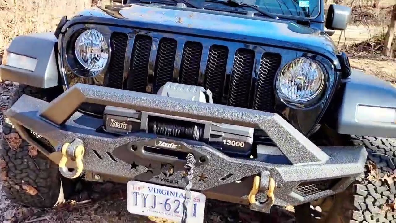 Using Zeak 13k platinum winch with my Jeep.