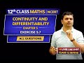 👉Exercise 5.7 Question 01–17 LIVE | Class 12 Maths | Continuity &amp; Differentiability |