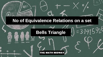 No of Equivalence relations on a set | Equivalence relation | Equivalence Class | Bells Triangle