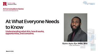 AI: What Everyone Needs to Know