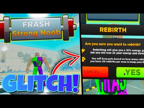This Glitch Lets Me Rebirth Super Fast In Strongman Simulator Youtube - how to rebirth in roblox strongman simulator