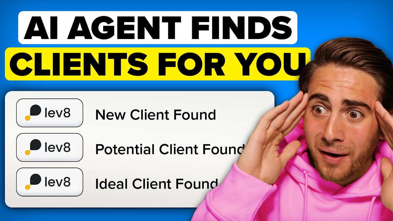 This AI Agent Finds Clients For You While You Sleep (Lev8 Tutorial)