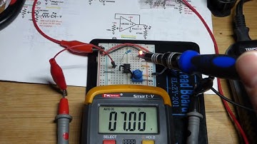 Multimeter Measured Op Amp Voltage Follower LM358 Circuit