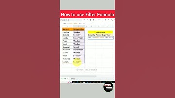 Filter formula in Excel|Excel interview QNA#shorts #excel#msexcelfullcourse