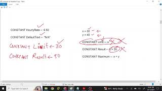 Constant Vs Variable