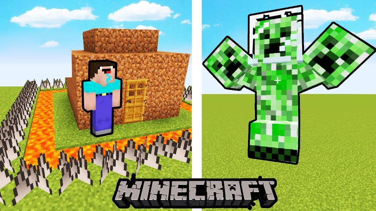 JAK ZABEZPIECZYĆ DOM PRZED CREEPEREM ? – MINECRAFT !