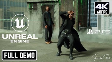 Unreal Engine 5 THE MATRIX AWAKENS PS5 Gameplay Walkthrough Full Demo [4K 60FPS]