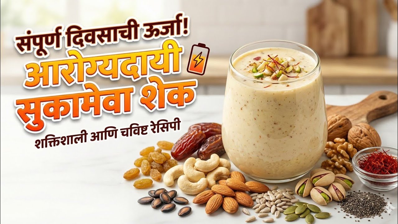 रोज सकाळी १ ग्लास प्या आणि पूर्ण दिवस थकवा विसरा! | Healthy Dry Fruit Shake