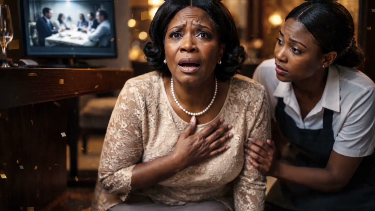 At dinner the waitress locked the door: 