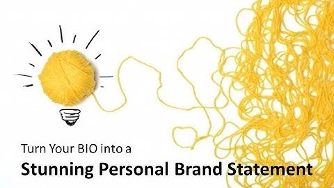 Turn Your BIO into a Stunning Personal Brand Statement | VIDEO Course