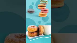 Delicious colourful donuts & macrons | cooking square exploretrendingcookingsquaredonutsmacrons