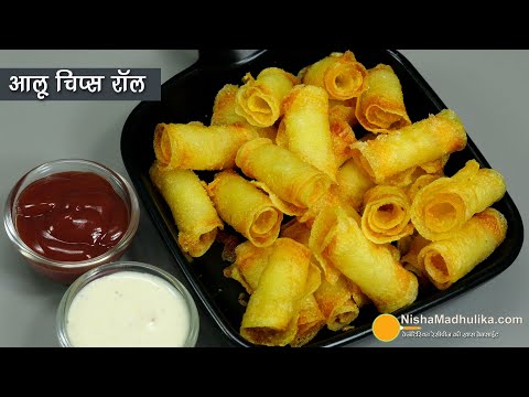           - Tea Time Snacks Crispy Potato Chips Rolls Recipe