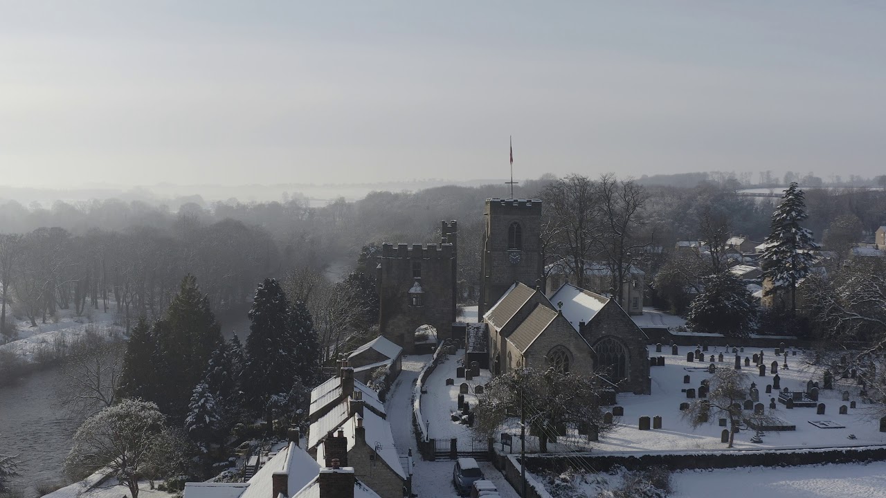 A snowy day in West Tanfield