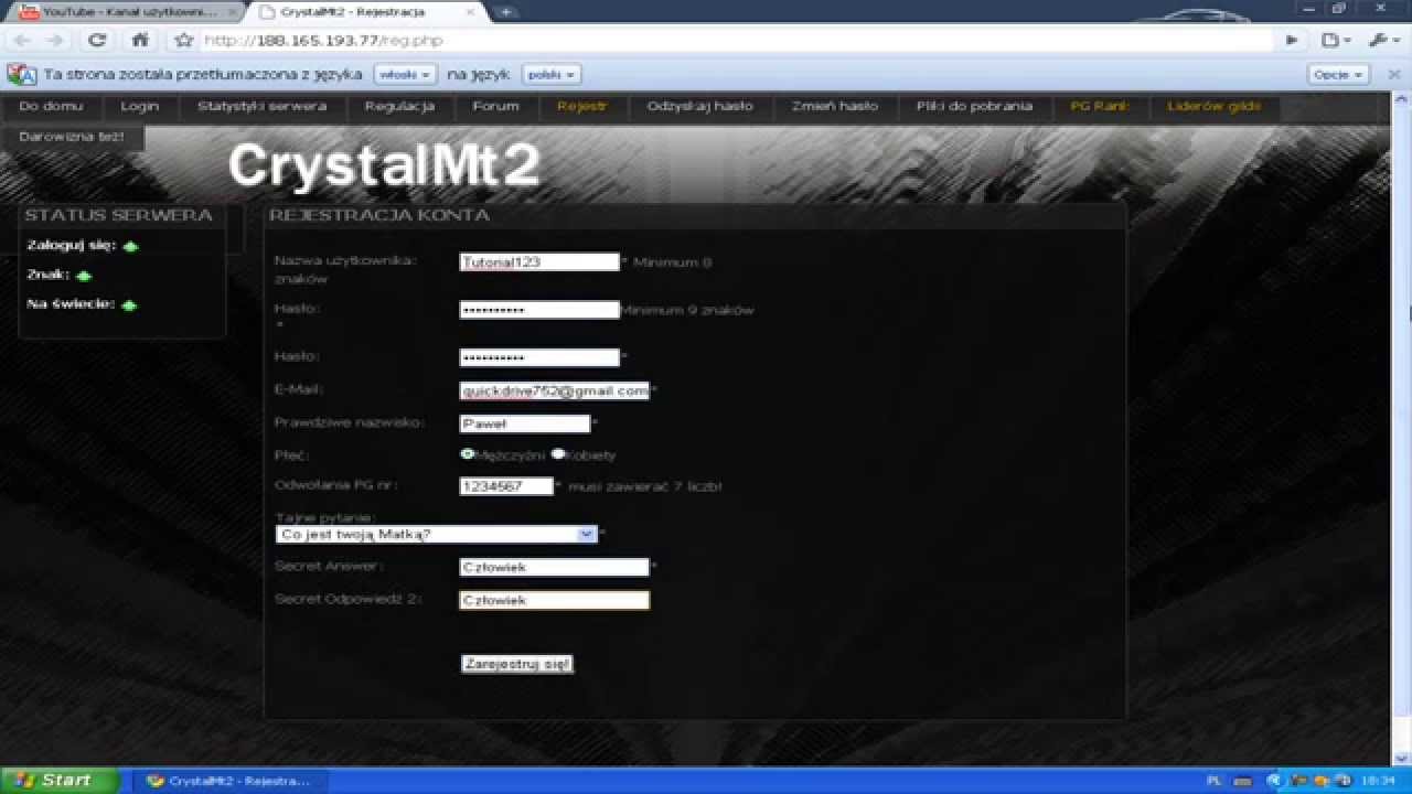 [Metin2] [Rejestracja] Na CrystalMT2 New Private Server !