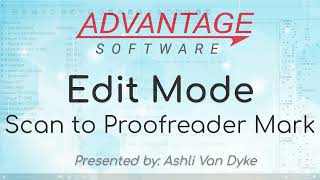 Edit Mode: Scan to Proofreader Mark