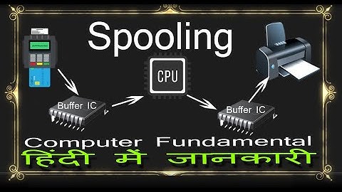 What is spooling || spooling video in hindi || spooling in operating system