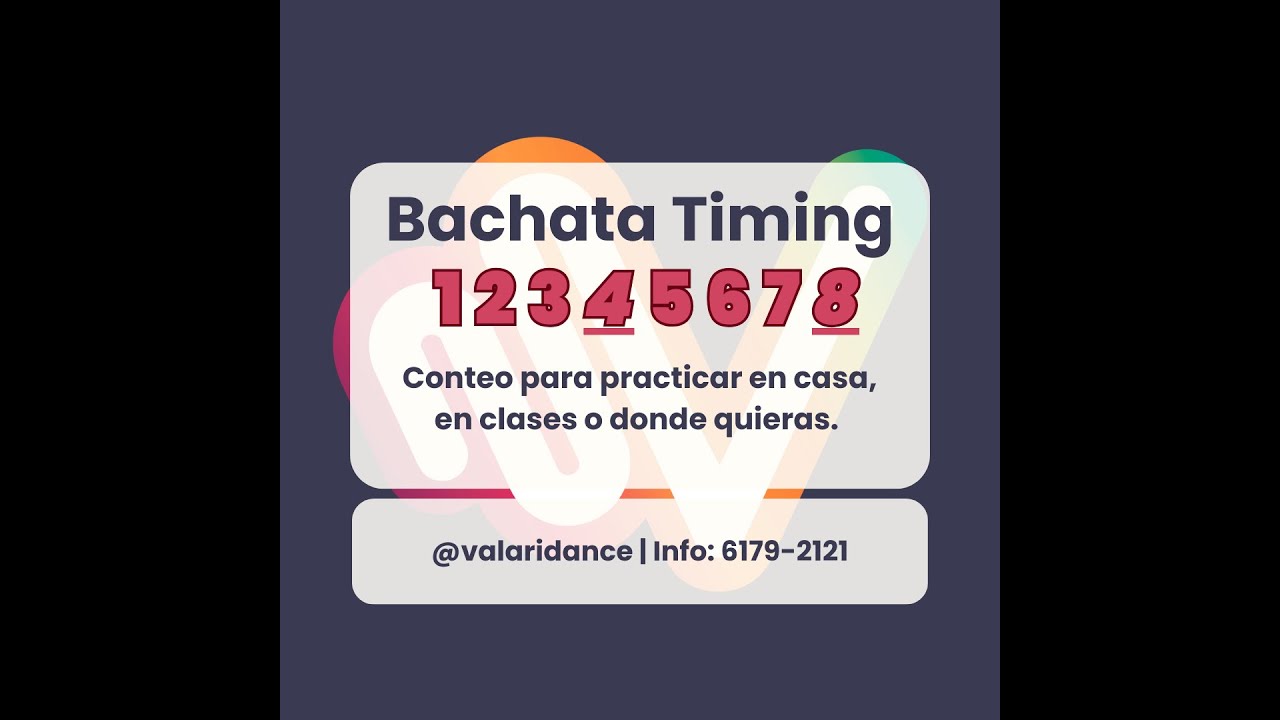 Bachata Timing 12345678 | Esta noche eres mío