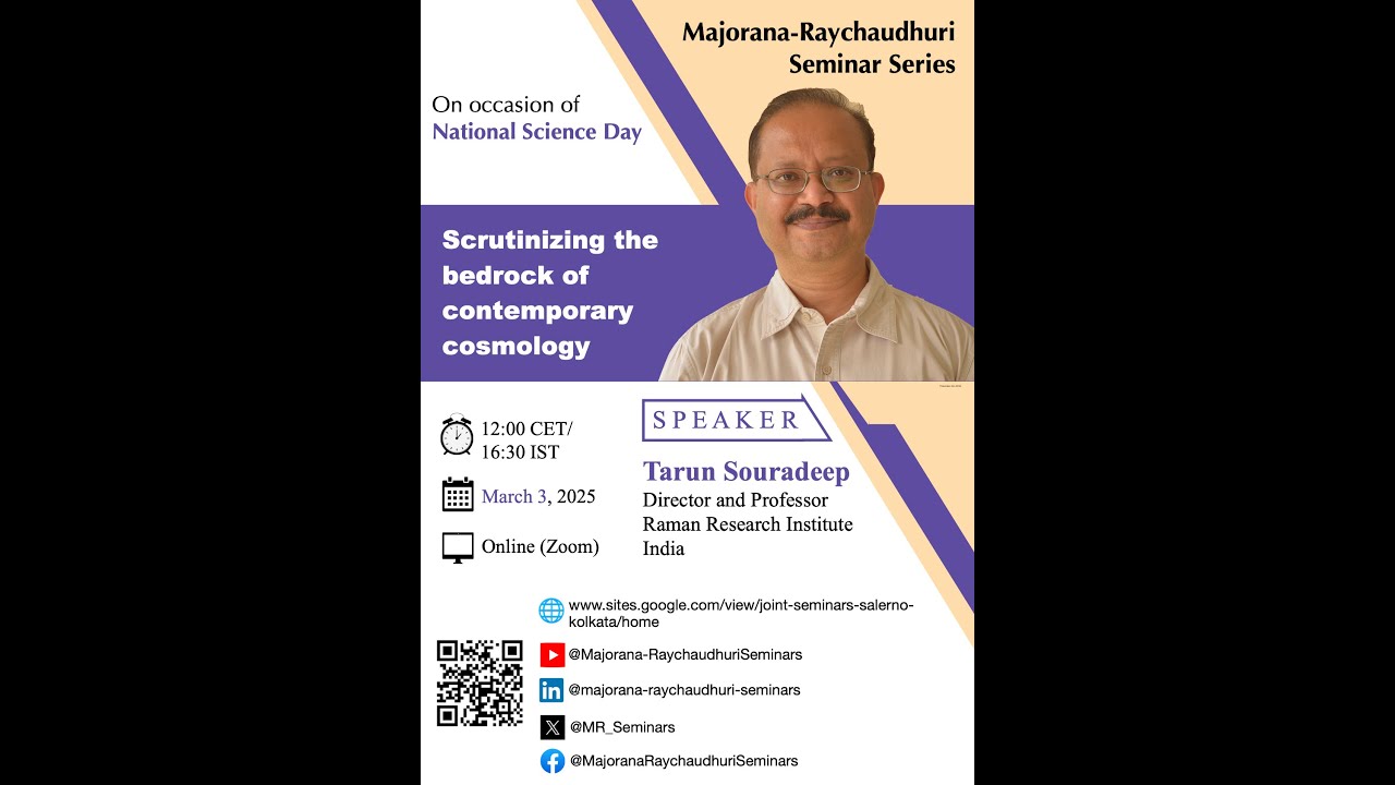 Tarun Raman Tarun Souradeep (Raman Research Institute, India):Scrutinizing the ...
