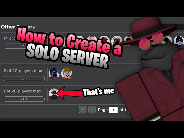 HOW TO JOIN SOLO SERVERS Roblox Server Hop Roblox + Extension 