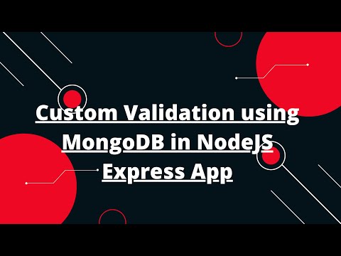 Express NodeJS Tutorial in Hindi #26 Custom Validation using MongoDB in NodeJS Express App