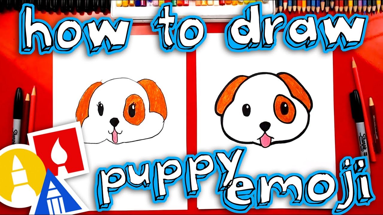 How To Draw The Puppy Emoji Youtube