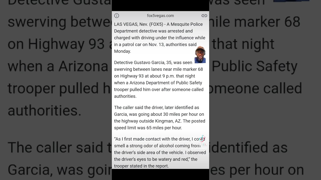 Police Detective arrested for DUI in patrol car. #nevada #arizona #shorts #acabdevil