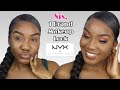 1 Brand Makeup Tutorial Using 100% NYX Cosmetics | Drugstore Makeup | Beginners | Black Women