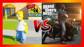 The Simpsons Hit & Run VS Grand Theft Auto 5 PART 1