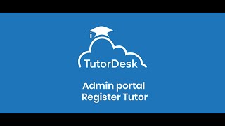 Admin Portal - Register tutor