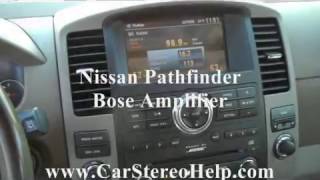 NISSAN PATHFINDER AMPLIFIER REMOVAL AND 