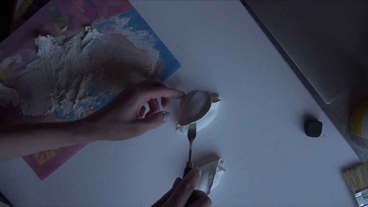 Как создать большой бутон из декоративной штукатурки. How to make a bud from the decorative plaster.