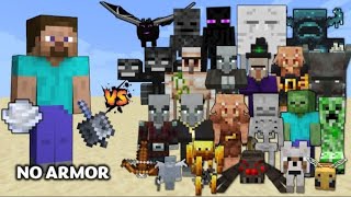 MAze vS All mob in Minecraft 🔥 super fighter 💪 no armour challenge 💯 @MrSpicygamerz In pe | screenshot 5