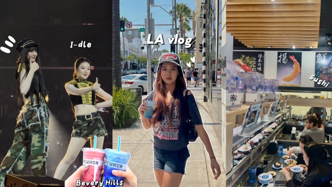 LA vlog: 🌊kcon again, erewhon, santa Monica, little Tokyo, seeing idols
