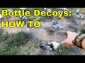 How to make your own pigeon bottle decoys
