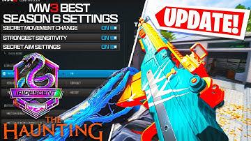 UPDATE 🚨 New Graphics, Audio, Controller Settings MW3 Season 6 🎮 (MW3 Best Settings PS5 Xbox PS4 PC)