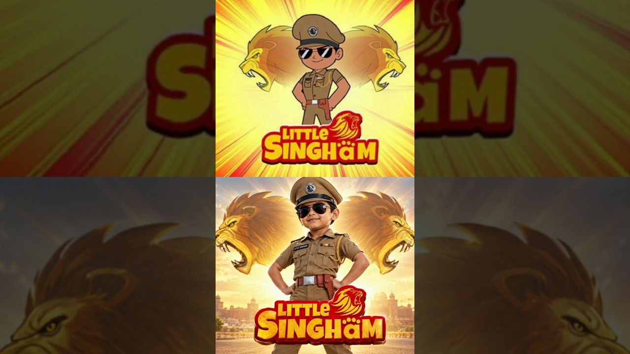 Little Singham Characters In Real Life 🦁🔥 | Cartoon vs Real Life #shorts