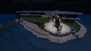 Minecraft PE map - SG Massive Modern Mansion Island House. MCPE map. Download Mcworld screenshot 4