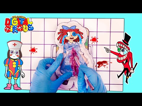 CUTTING THE AMAZING DIGITAL CIRCUS SQUISH DIY Game Book Blind Bag