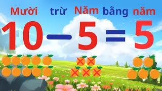 [TOÁN 1] Phép trừ trong phạm vi 10 | Học thật VUI và DỄ DÀNG với Học Chơi Cùng Bé screenshot 2